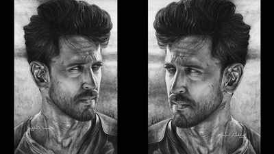 Cool and hot -Hrithik Roshan Square Art Prints| Buy High-Quality Posters  and Framed Posters Online - All in One Place – PosterGully
