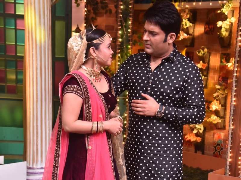 Kapil Sharma tries to please an upset Sumona Chakravarti; she tells him, 'Can never be serious with you' - Times of India