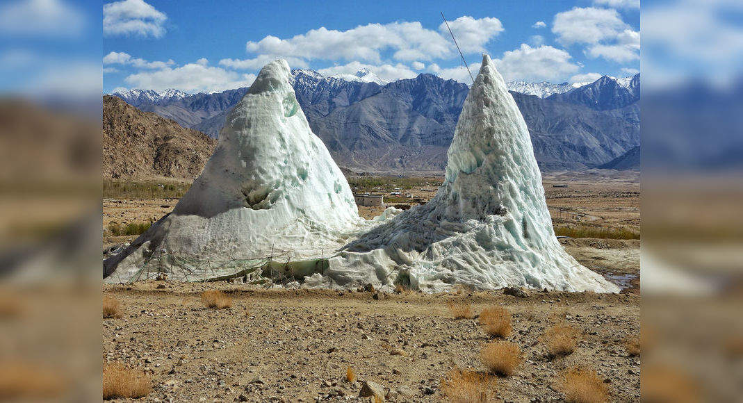 The innovative Ice Stupas of Ladakh, solving water crisis in the Himalayas - Happytrips