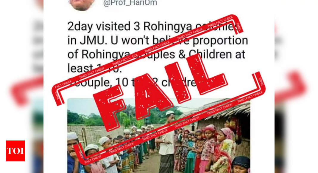 Fake pic shared to malign Rohingyas in Jammu