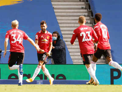 United earn dramatic win at Brighton with late Fernandes penalty