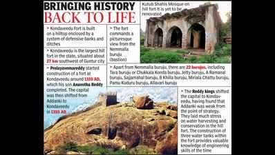 Historic Kondaveedu Fort, capital of Reddy kings, to soon regain glory