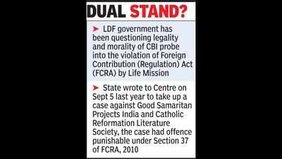 FCRA: State had roped in CBI earlier