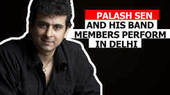 Palash Sen and his band members perform in Delhi