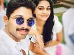 Pictures of Allu Arjun and wife Sneha Reddy go viral after Tollywood star shares bday party photos