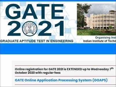 GATE 2021 registration last date extended to Oct 7