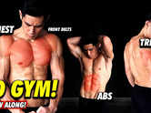 No equipment chest, triceps & abs routine!