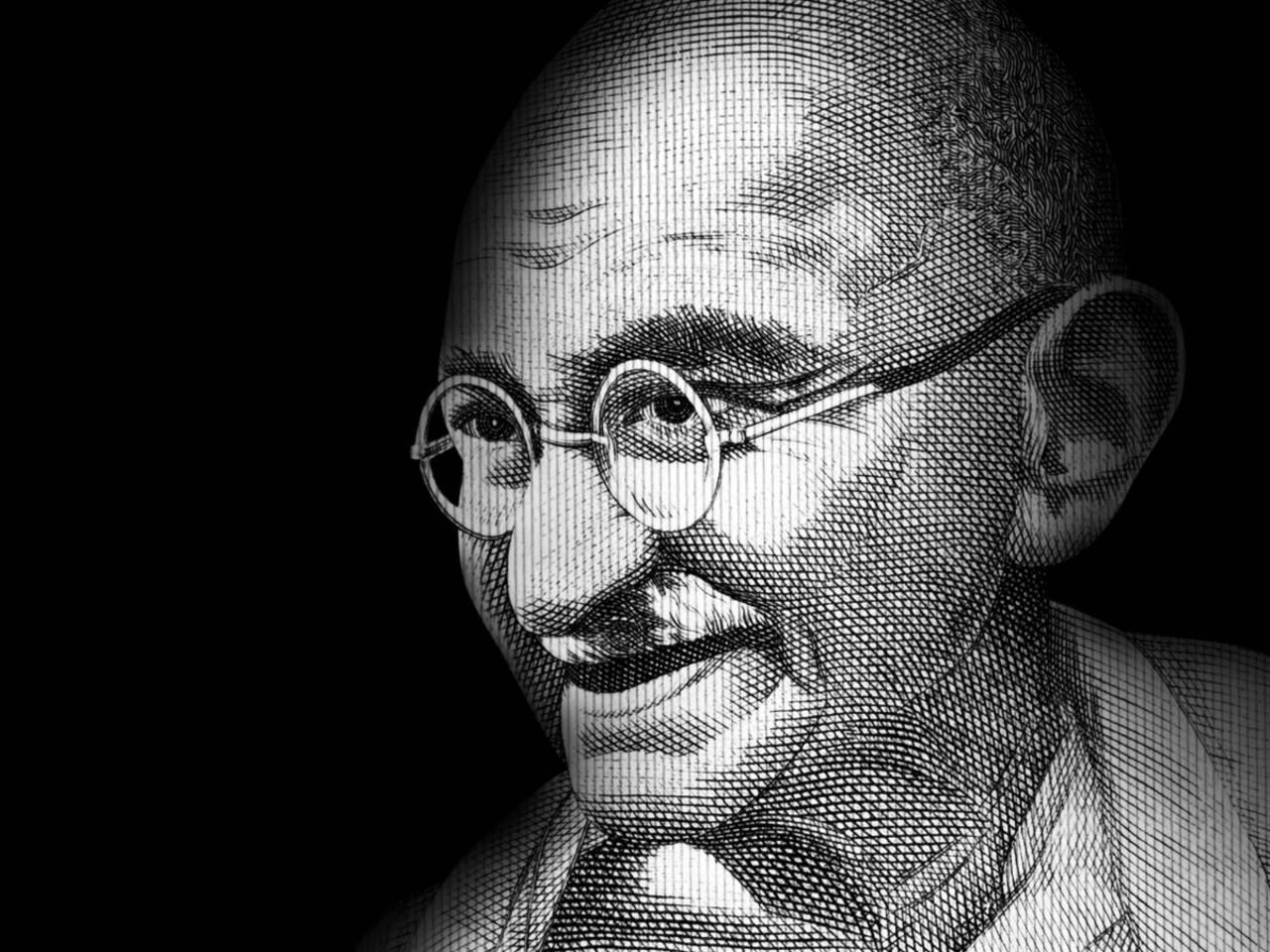 Mahatma Gandhi Pencil Sketch, Drawing, Realistic Art