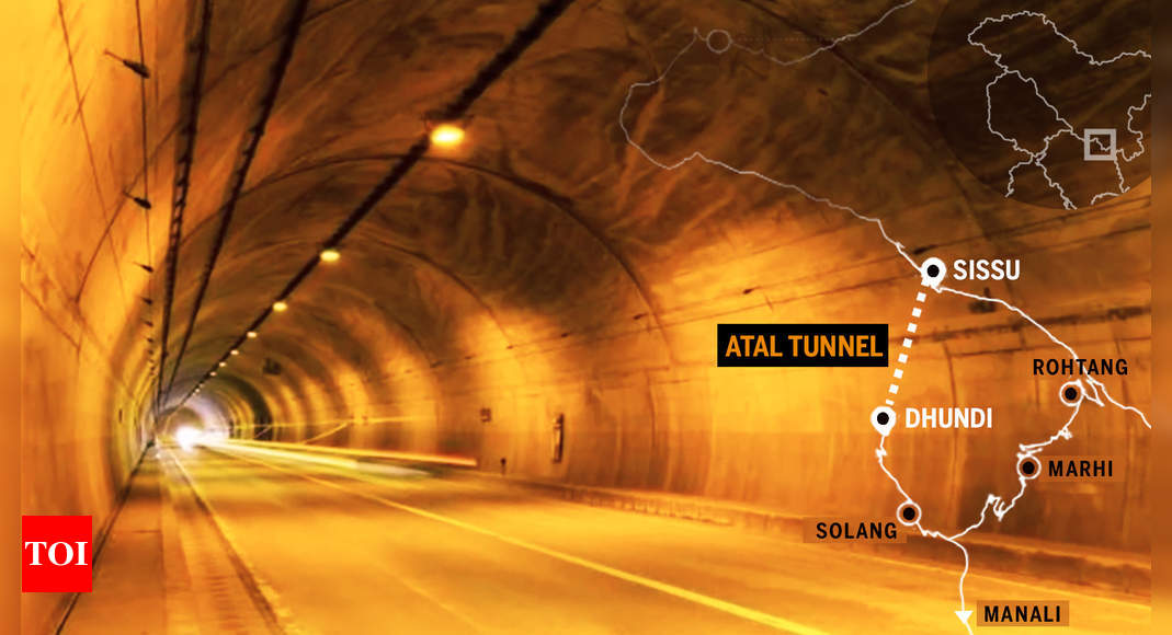 Atal Tunnel, World's Longest Highway Tunnel Connecting Manali With Leh ...