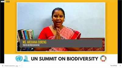 Soreng addresses UN summit on biodiversity