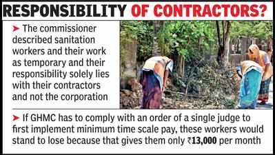 Sanitation staff paid well, can’t regularise service: GHMC