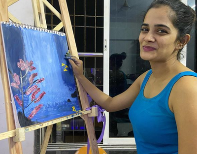 After acting, Bhagyashree Mote tries her hand at painting; see pics