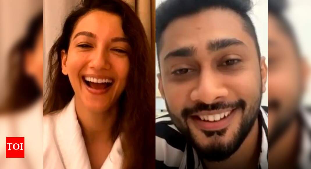 Gauahar khan does a live chat with boyfriend zaid darbar before entering bigg boss 14; asks him not to leak any details - times of india