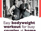 Easy bodyweight workout for busy couples at home
