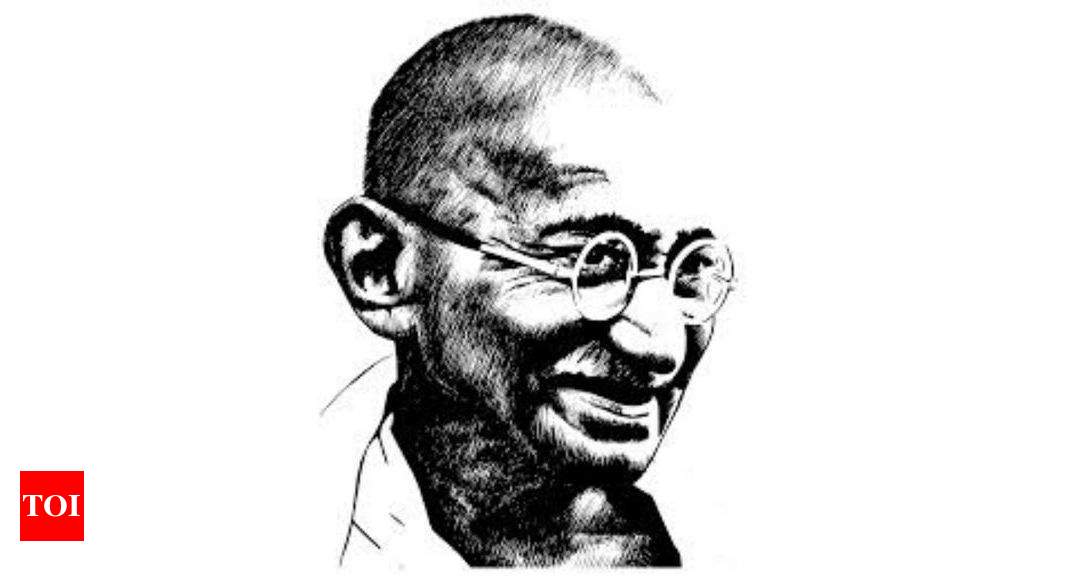 Gandhi Vector Image  Mahatma Gandhi Sketches Outline HD Png Download  vhv
