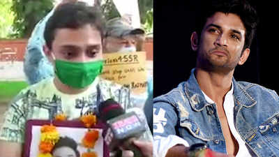 Sushant Singh Rajput case: Ex-manager Ankit Acharya and friend Ganesh Hiwarkar stage protest at Jantar Mantar demanding justice for SSR