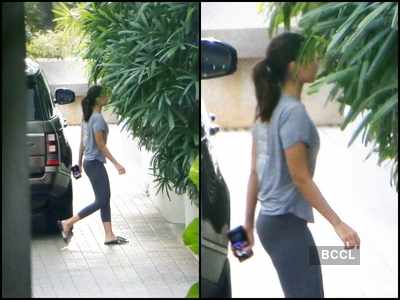 Alia Bhatt keeps it cool and casual as she gets spotted at boyfriend Ranbir Kapoor's residence