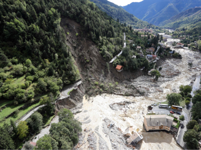 One killed, 19 missing in floods in France and Italy