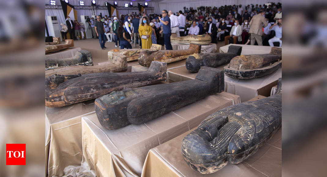 Egypt unveils coffins buried 2,500 years ago