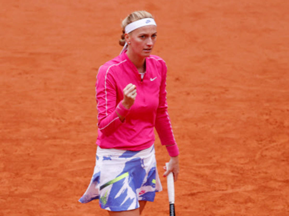 Kvitova Sweeps Into French Open Quarter Finals Tennis News Times Of India