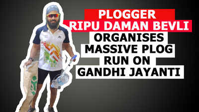Plogger Ripu Daman Bevli organises massive plog run on Gandhi Jayanti