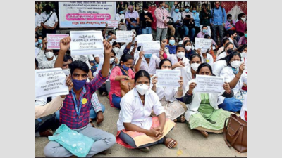 Karnataka: Striking health department staffers could attract penal provisions