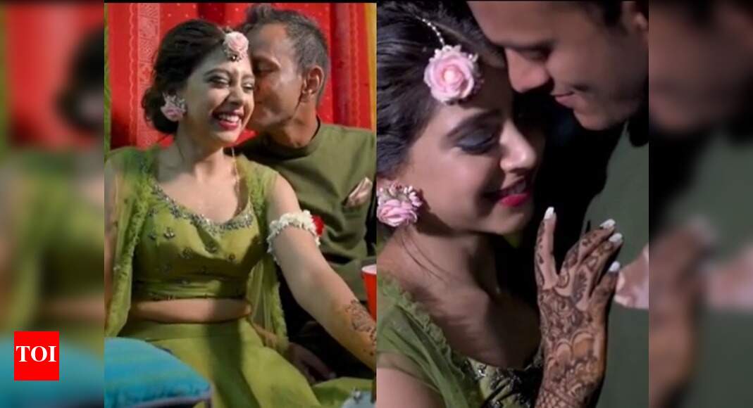 New bride niti taylor shares a throwback video from her mehendi ceremony; watch - times of india