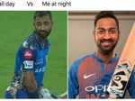 This photo of Krunal Pandya from MI vs RR match generates hilarious memes