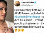 From Taapsee Paanu, Vikram Bhatt to Swara Bhaskar B’wood celebrities react to Rhea Chakraborty’s bail