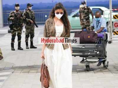 Spotted: Keerthy Suresh looking dreamy in a white gown and black boots ...