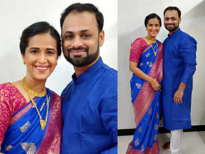 Sharmishtha Raut's pre-wedding rituals begin; the actress enjoys 'Kelvan' with fiance Tejas Desai