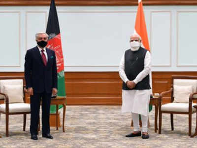 Head of Afghan peace council Abdullah Abdullah meets PM Narendra Modi
