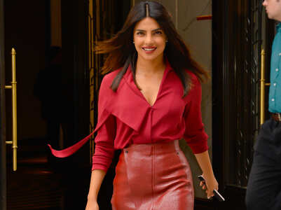 Five hot ways to wear a leather skirt