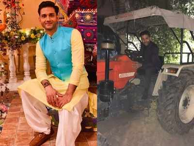 Achherr Bhaardwaj drives tractor stuck near shooting set
