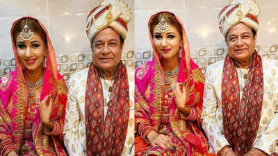 Jasleen Matharu and Anup Jalota's latest pictures in wedding attire raise eyebrows, fans ask 'Shadi kar liya kya', 'Ye kya hua kab hua?'