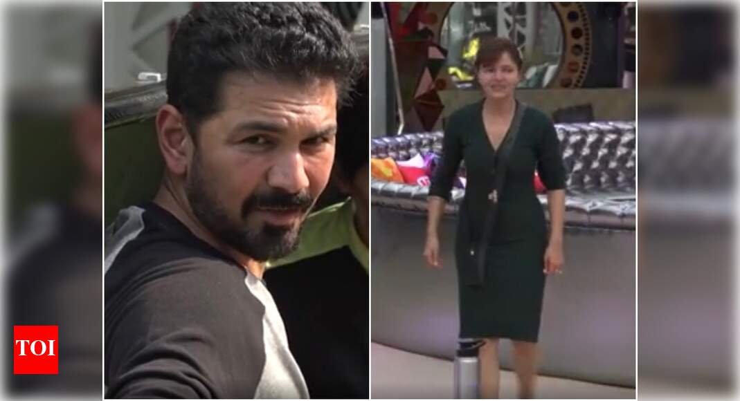 Bigg boss 14: rubina diliak breaks down seeing husband abhinav shukla getting tortured in a task; calls the housemates 'animals' - times of india