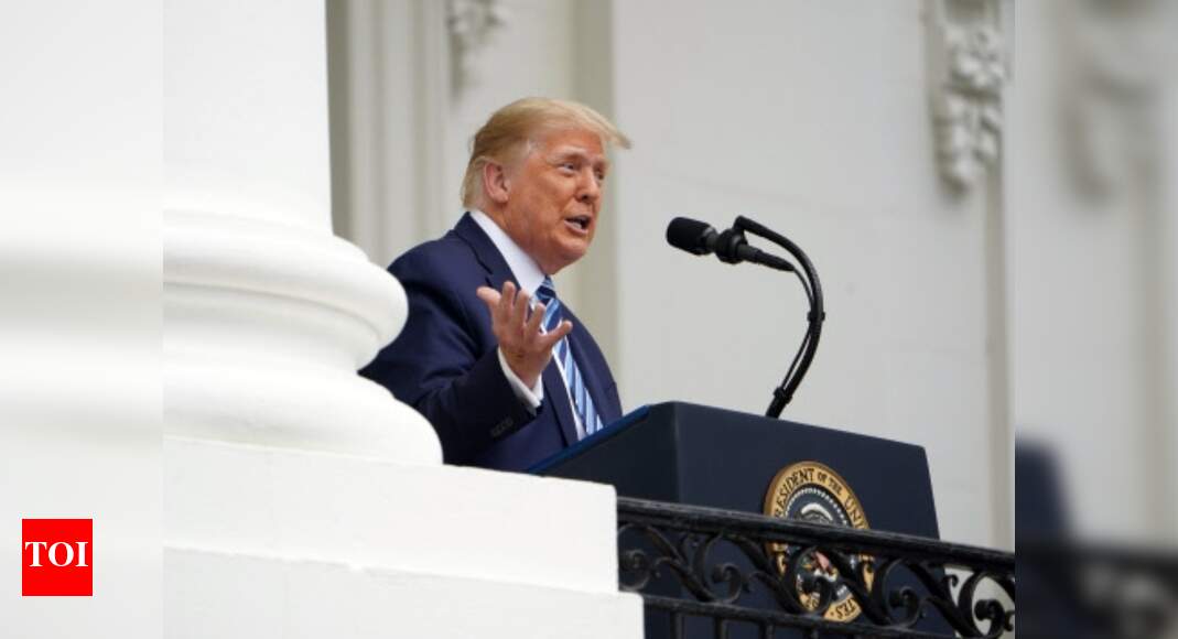 Appearing at White House, Trump holds first public event since Covid-19 ...