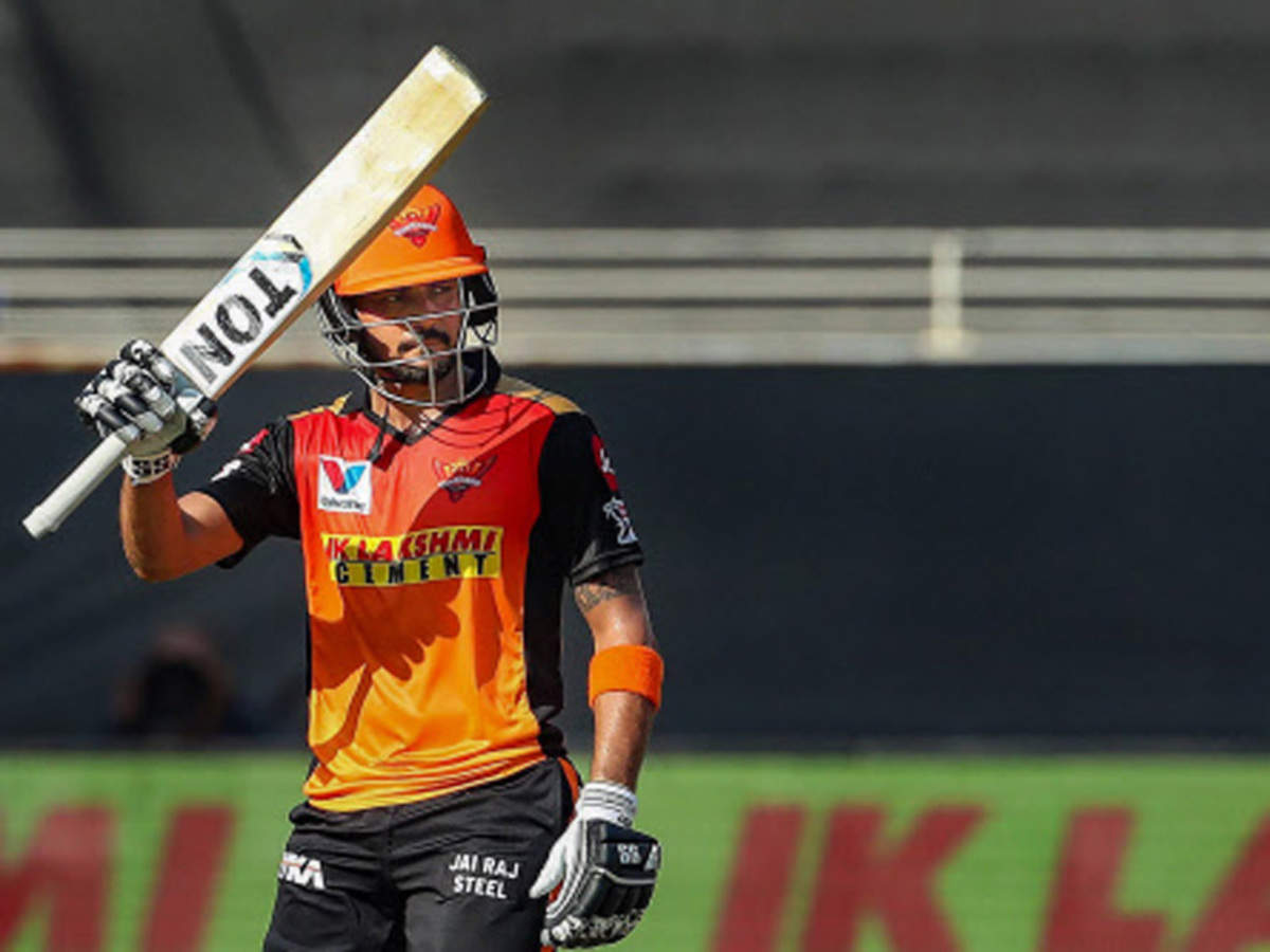 Manish Pandey Completes 3 000 Runs In Ipl Cricket News Times Of India