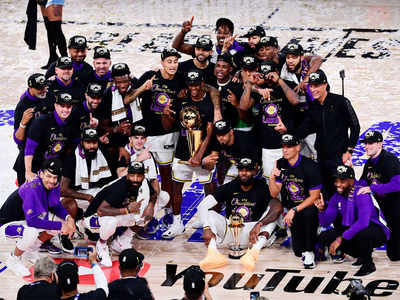 Los Angeles Lakers beat Miami Heat to claim record-tying 17th NBA title