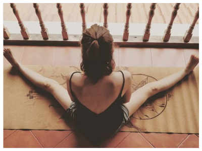 Kalki Koechlin shares a glimpse of her at-home yoga session and it is sure to drive away your Monday blues