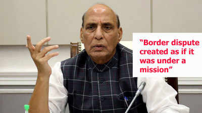 Border dispute created as if it was under a mission: Rajnath Singh