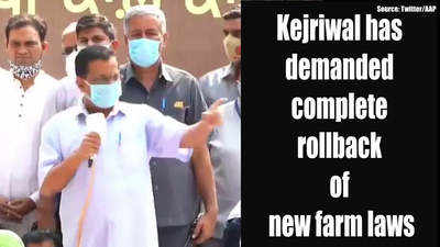 Arvind Kejriwal joins Punjab AAP's protest at Jantar Mantar