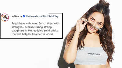 Sonakshi Sinha says 'raising strong daughters will help build a better world,' shares a powerful poem on International Day of the Girl Child
