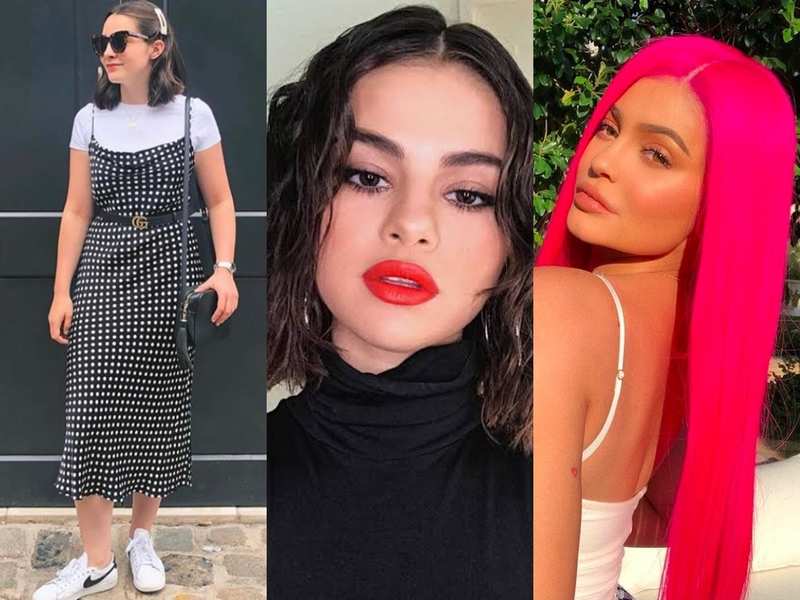 Dungaree dress, red lipstick, bright hair, and more: Fashion that women  love but boyfriends loathe - Times of India