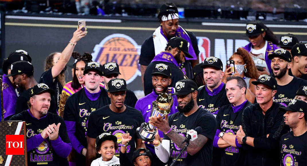 NBA Finals: Lakers beat Miami Heat in Game 6 for 17th title - Los Angeles  Times