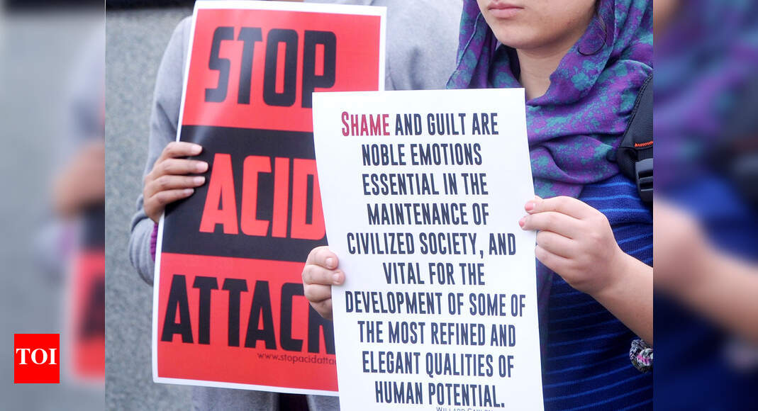 Three dalit sisters attacked with acid in UP's Gonda district - Times of India