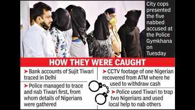 Cyber cops nab 4 Nigerians for duping ex-Army staffer of Rs41 lakh