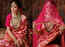 This bride from Chandigarh chose a red Banarasi sari for her wedding and left everyone speechless