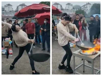 Video of woman cooking noodles while dancing goes viral, here's what netizens have to say