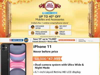 Amazon Great Indian Festival: Best offers on Redmi Note 9, iPhone 11 and more